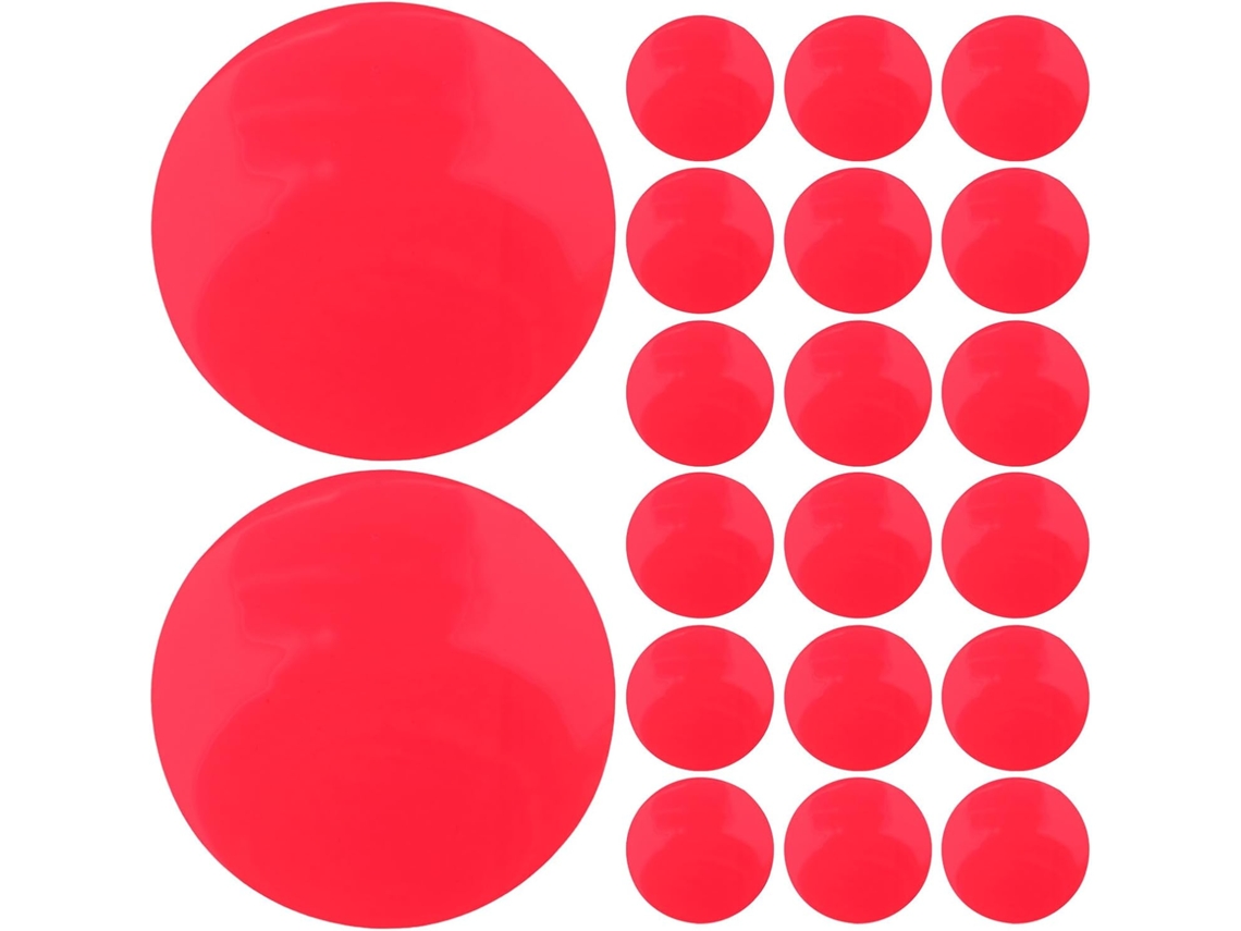 Pacote Com 20 Filtros Adesivos Redondos Que Mudam De Cor, 6,6 Cm (2,6 Polegadas)