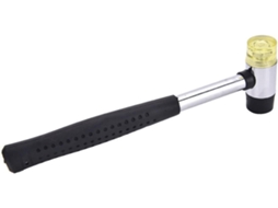 Martelo De Borracha Dupla Face 25 Mm Com Cabeça Nylon, Ferramenta