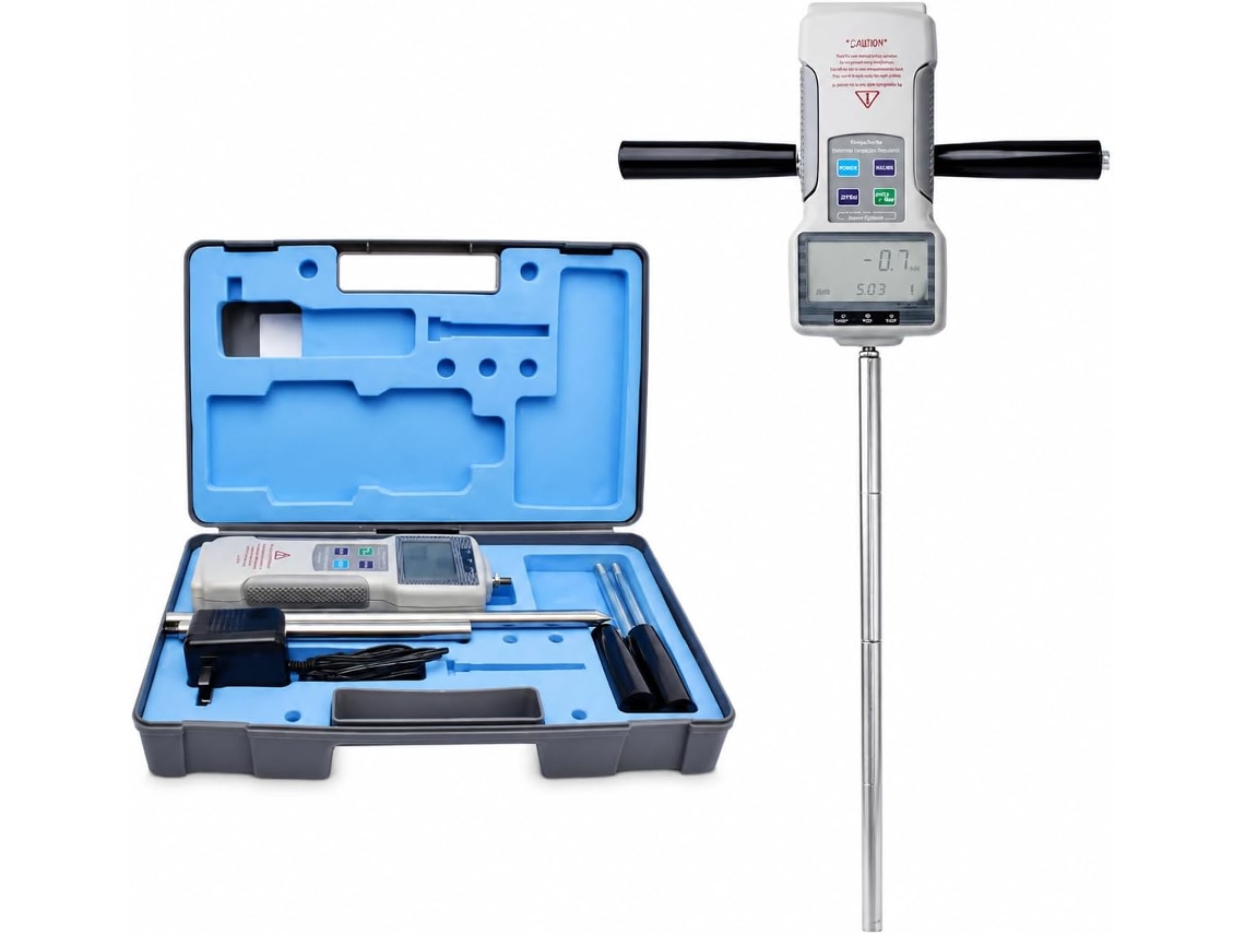 Medidor De Compactação Solo, Testador Dureza Lcd, 1000 Medições Segundo, Faixa Operação 0a 40 °c, Ferramenta