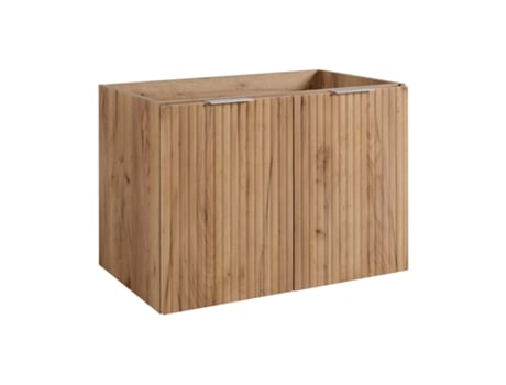 Armário De Banheiro, Carvalho Craft Puxador Prateado, 80 X 57 X 46 Cm 3xe Living