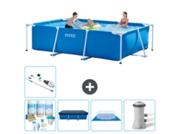 Intex Piscina Com Estrutura Retangular - 300x200x75 Cm - 6-peças S20047