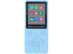 Reprodutor de MP3/MP4, tela de 1,8 polegadas, Super 5.0 portátil, reprodutor de música multifuncional para viajantes (azul)