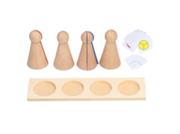 Primerox brinquedo de Puzzle de Fração em Madeira Educativo para Aprendizagem Matemática Infantil 3 Anos +