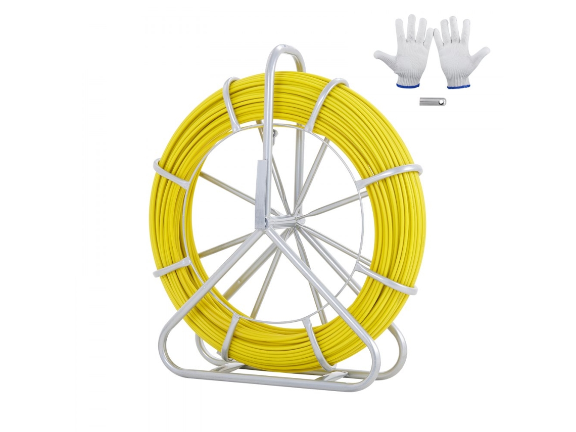 Fita Guia De Fibra De Vidro 200m Para Instalações Elétricas Tekmaquinas