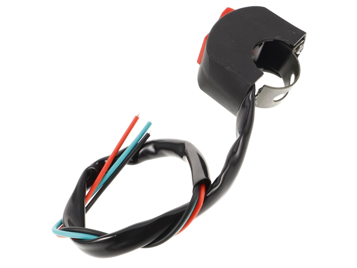 Conjunto De 4 Interruptores De Farol Elétrico Para Motocicleta Com Botão De Guidão Preto, Controle De Luz