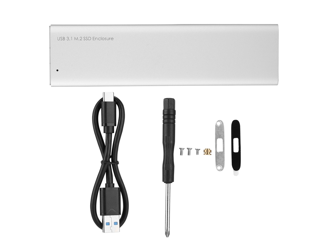 Enclosure Para Unidade De Estado Sólido (leitura De Alta Velocidade Usb3.1 Tipo-c Para M.2 Ngff)