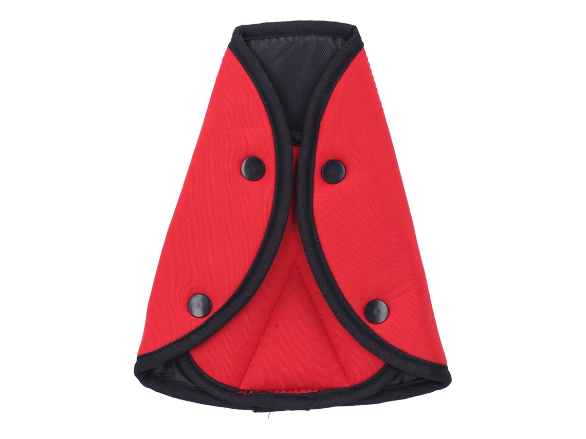 Mali regulador Triangular de Cinto de Segurança Infantil para Carro Algodão Respirável Vermelho