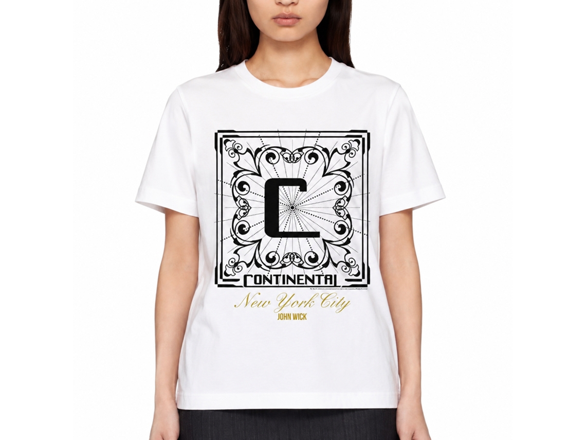 Rockinstone John Wick Continental Nyc Square White Adult T-shirt Size:xxxl