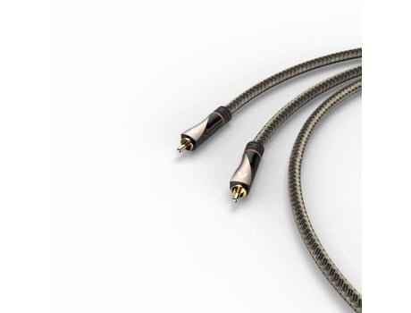 Cabo RCA Digital, 1 Conector Macho - 1 Conector Macho, Têxtil, Dourado, 1m