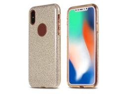 Capinha LAXISCREED Glitter 2 em 1 para Iphone X Ouro