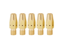 Adaptador de ponta de contato difusora de gás para pistola MIG Miller M-25/M-40 e Hobart (5 peças)