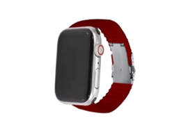 Bracelete Silicone Líquido para Apple Watch Series SE 2022 40mm Vinho