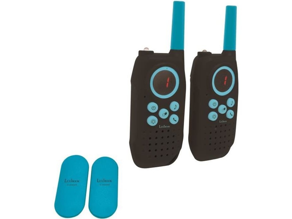 Walkie Talkies Lexibook Pretos Alcance De 5 Km Função De Comunicação Individual E Em Grupo Brilvibera