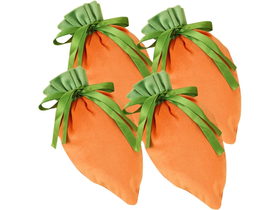 Sacos De Doces De Páscoa Com Design De Cenoura, Festiva Para Armazenamento. Gokoco