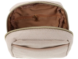 Nécessaire Pequena De Tecido Com Compartimentos Para Maquiagem, Ideal Para Viagens E Uso.