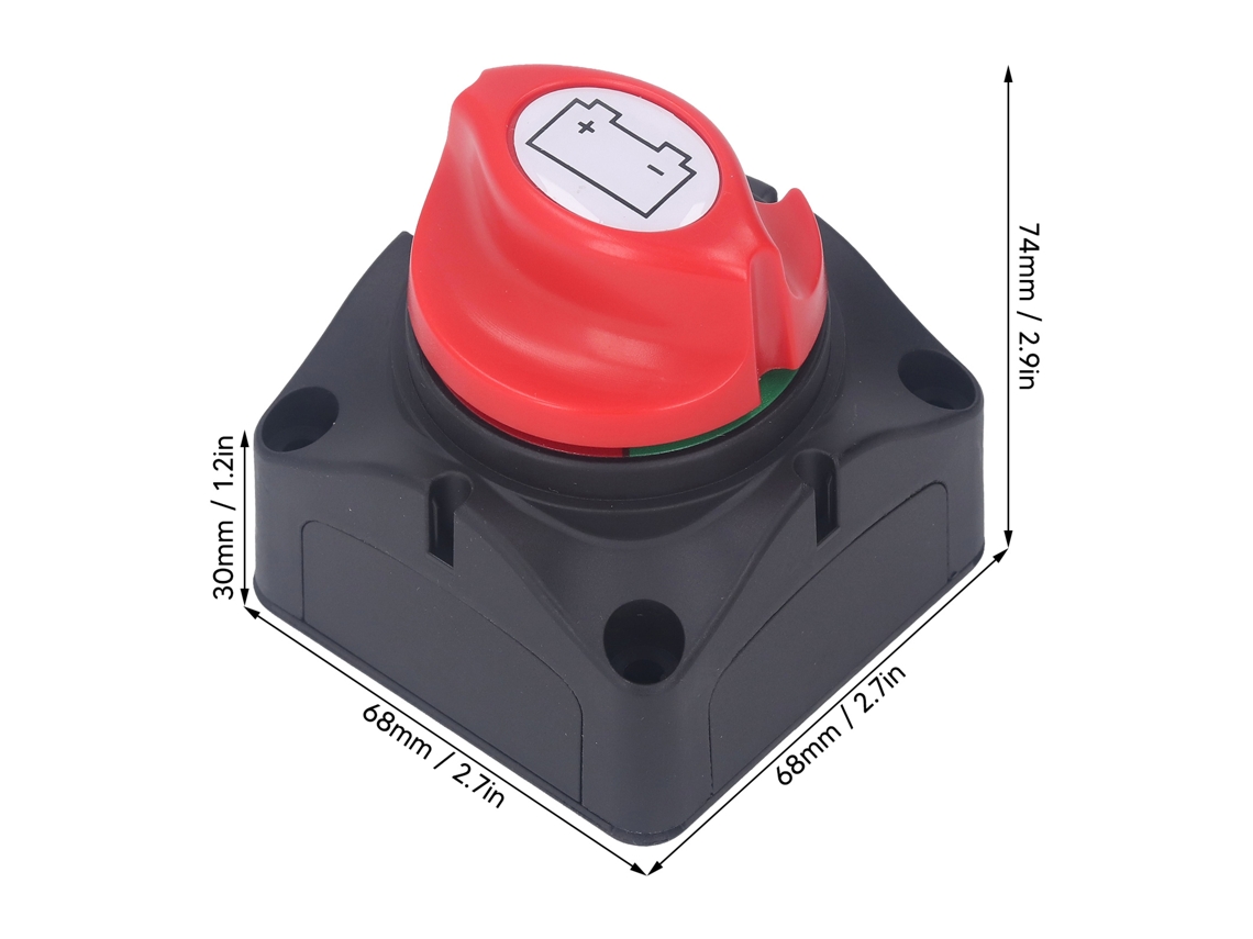 Laxiscreed Interruptor De Bateria Com Puxador Enclosed Para Dc 48-60v, Seguro E Fiável