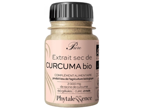 Cúrcuma Orgânica Pura 60 Cápsulas PHYTALESSENCE