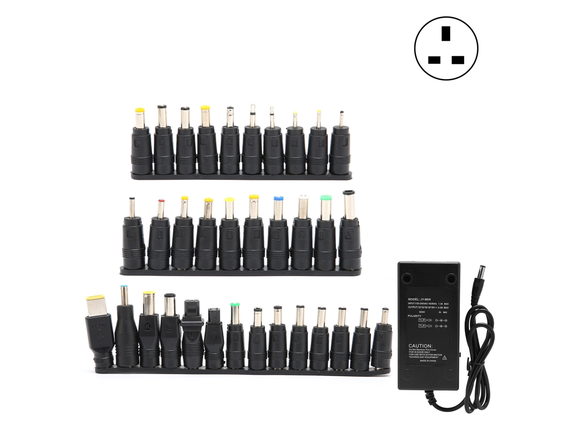 Adaptador De Energia (carregamento Universal Para Notebook Com Tensão Ajustável De 12-24v)