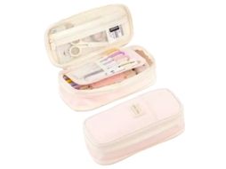 Laxiscreed Estojo De Lápis Para Meninas Com Grande Capacidade, Design Elegante E Resistente A Sujas