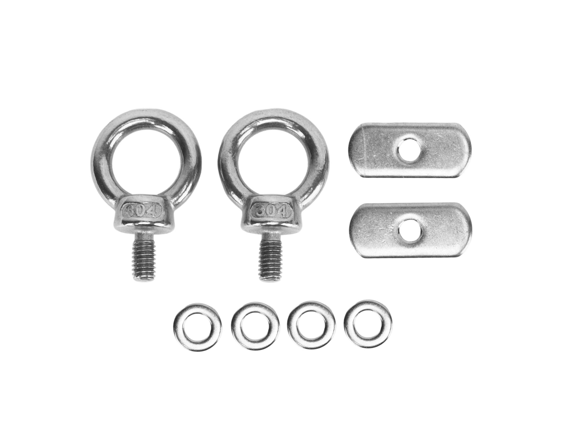 Kklv-1 Par De Ojales De Acero Inoxidable Para Montaje En Rail De Kayak, Canoa O Barco Para Cuerdas Elásticas