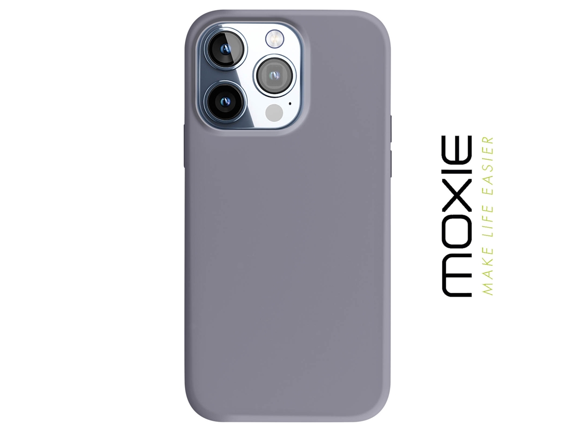 Capa para iPhone 15 Pro Max MOXIE Rígida Cinzento