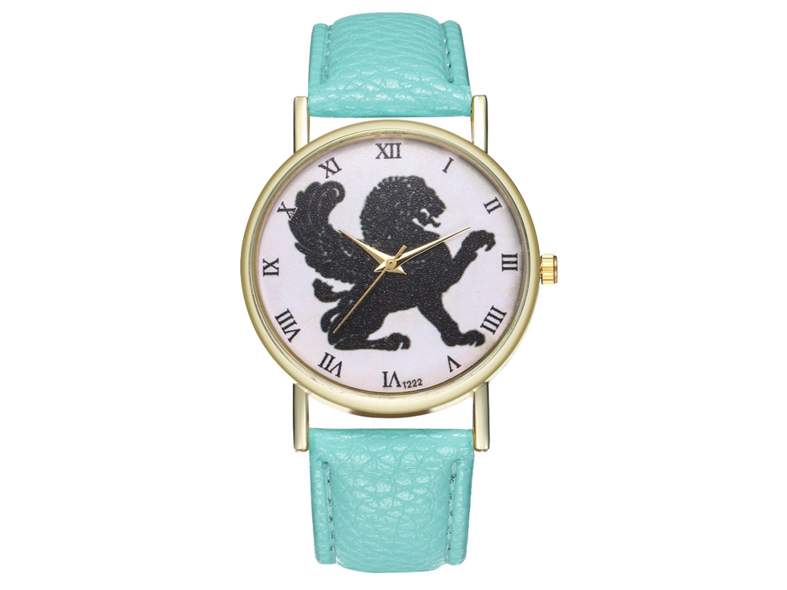 Relógio de Pulso Unissex Estilo Retro Couro Artificial Quartz Cor Menta