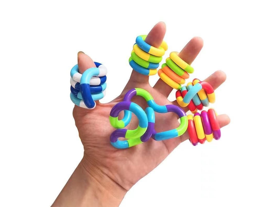 Xj 5 Pack Descompression Twist Fidget Toy / Brinquedo Sensorial Multicolorido Slowmoose