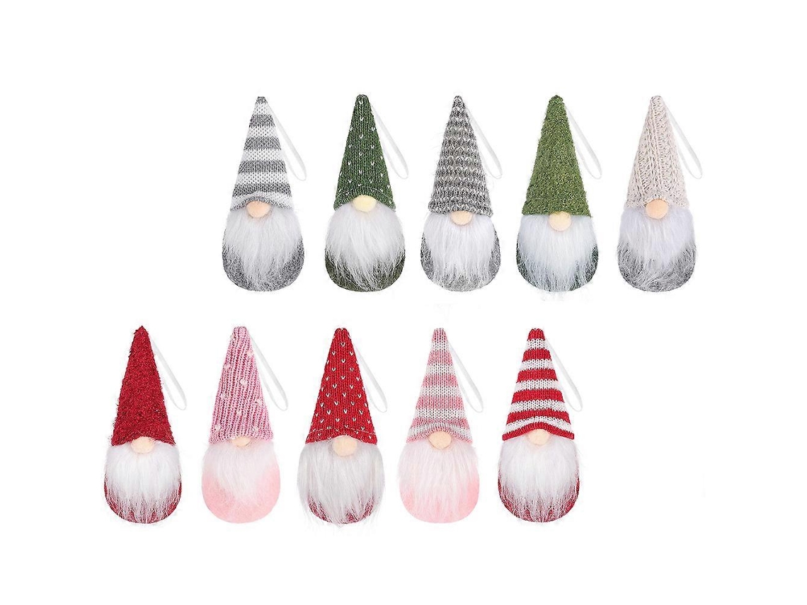 Enfeites De Natal Bonecos De Malha Com Cordão