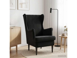 Vidaxl Poltrona Preto Veludo