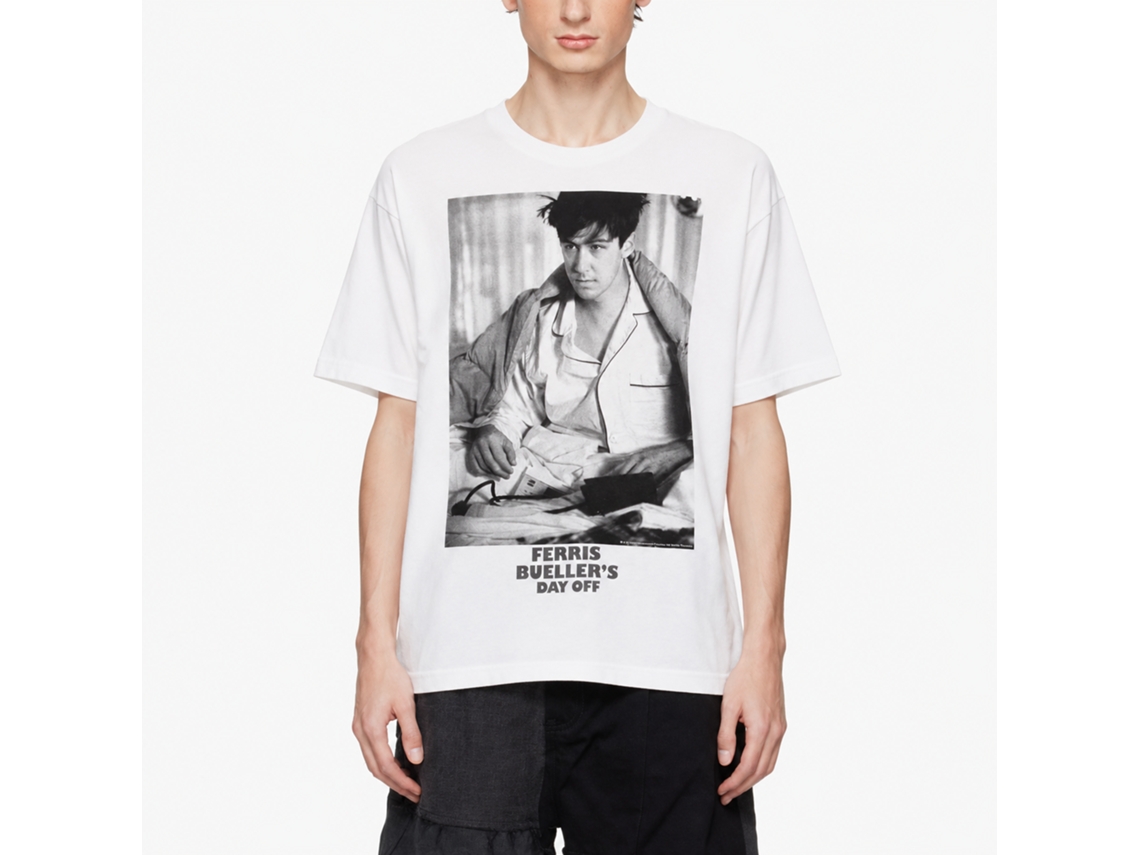 Rockinstone Ferris Bueller's Day Off Pjs White Adult T-shirt Size:m