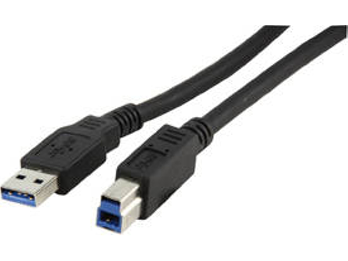 Cabo de Dados VALUELINE (USB A - USB B - 1.8 m - Preto)