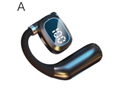 Fone De Ouvido Sem Fio Bluetooth De Ouvido Único Com Display Digital Led Ly Ebike