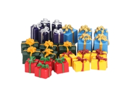 Caixas De Presentes De Natal Para Casa De Bonecas Em Miniatura Decoração Natalina