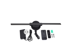 Projetor de Anúncio 3d Holograma 256led 400x400mm Controle Wifi 100 240v
