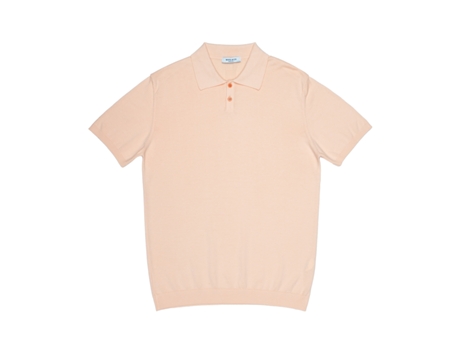 Polo De Homem de Lã Co Filo Maglia pôr do Sol Algodão Rosa (l)