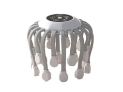 20 Cabeças de Massagem para Couro Cabeludo, Massageador Cabeça com Terapia Luz Vermelha, Coçador em Formato P Olvo Relaxamento GOKOCO