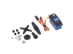 Mali servo Digital Rc com Braço 20kg Engrenagem de Metal Azul Controle Preciso 60 Graus Peças para Carro Barco Rc 1/10