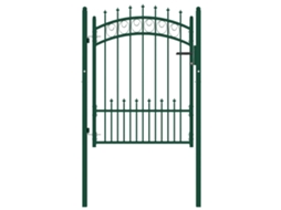 Fence Gate, Fence Gates Vidaxl Verde Aço (104 X 109.5 Cm)