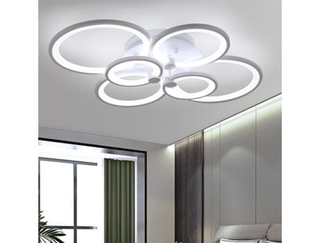 Candeeiro GOECO de Teto Led Moderno Iluminação Branca Redonda 60W