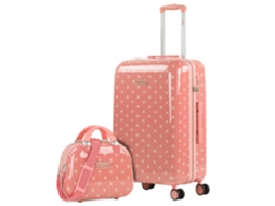 Conjunto de Malas de Viagem SKPAT Polka Dots Coral Pc 44X67X24 Cm 64L