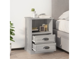 Vidaxl Mesas De Cabeceira 2 Pcs 43x36x60 Cm Cinzento Sonoma