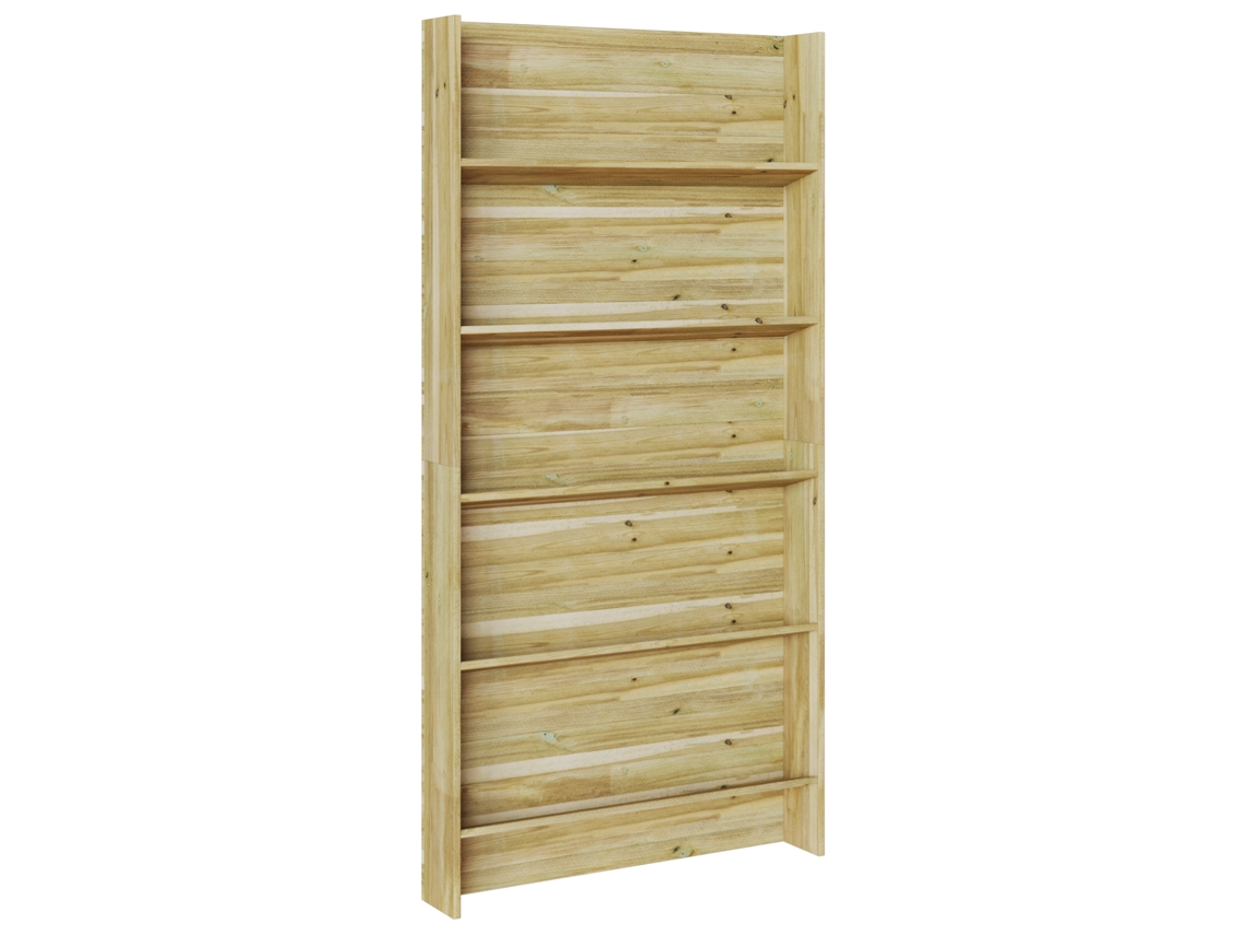 Conjunto 1 Exibição De Jardins Vidaxl Castanho Madeira De Pinho Impregnada (90 X 15 X 180 Cm)