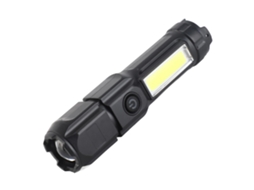 Lanterna Portátil Recarregável com Luz Dual e Foco Ajustável