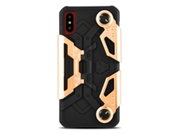 Capa Dourada para iPhone X EOOCOO (à prova de choque, controle)