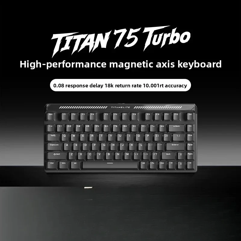 Teclado Gamer Magnético (preto) Com 75 Teclas, 8000hz, 0,08ms