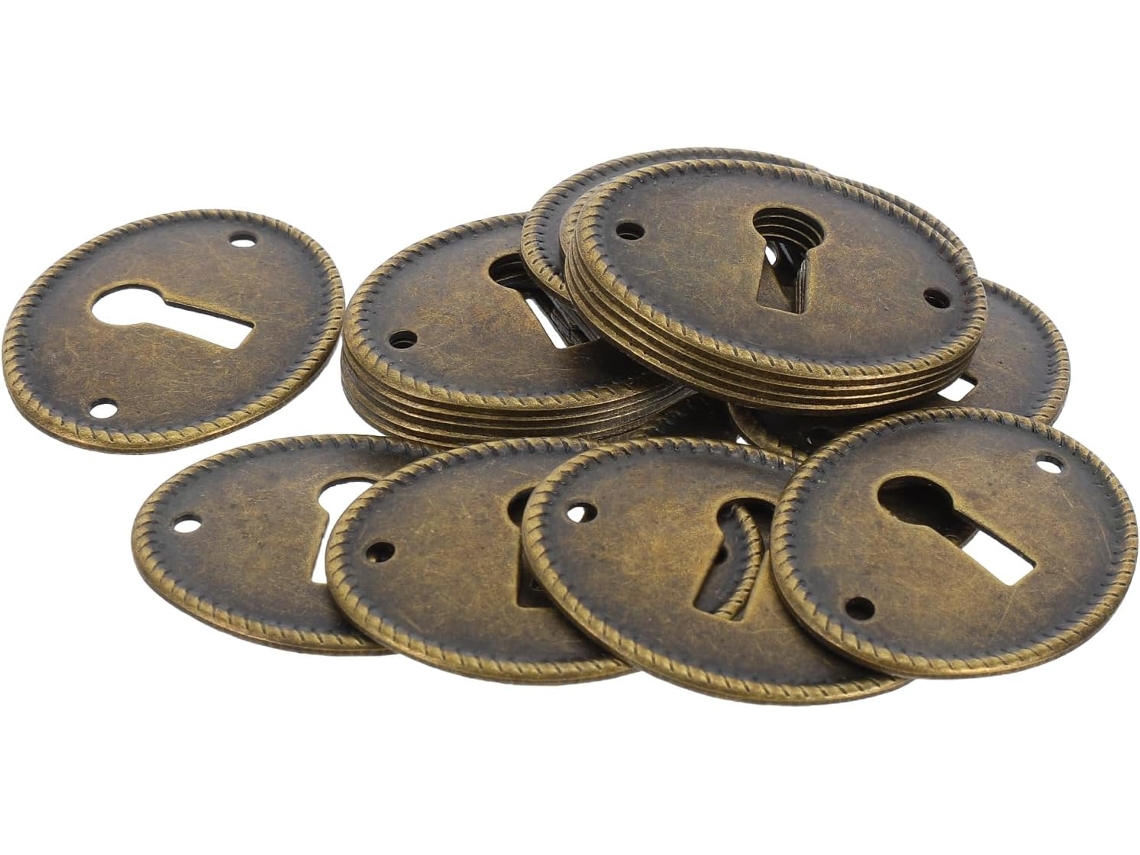 Placas De Cobertura Fechadura Oval Em Latão Tofficu, 20 Peças, Para Ferragens De Móveis Mesa E Inserções Gavetas Caixas