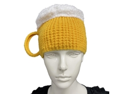 Gorro De Lana 3d Taza De Cerveza Calientito Antifrío Cómodo Para Invierno Otoño Talla Única