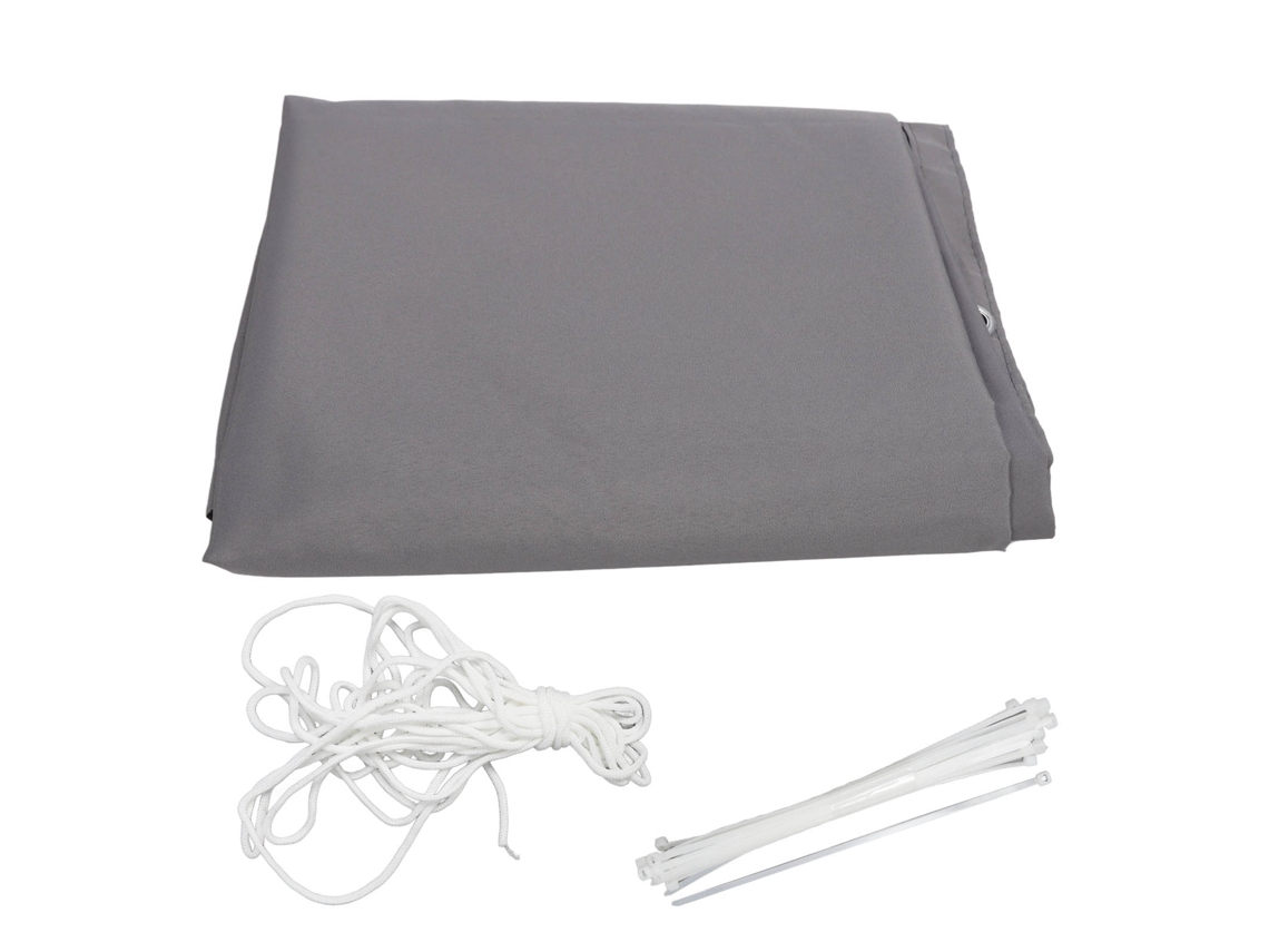 Tela de Privacidade Jardim Balcão 75x500cm Cinza Uv Resistente