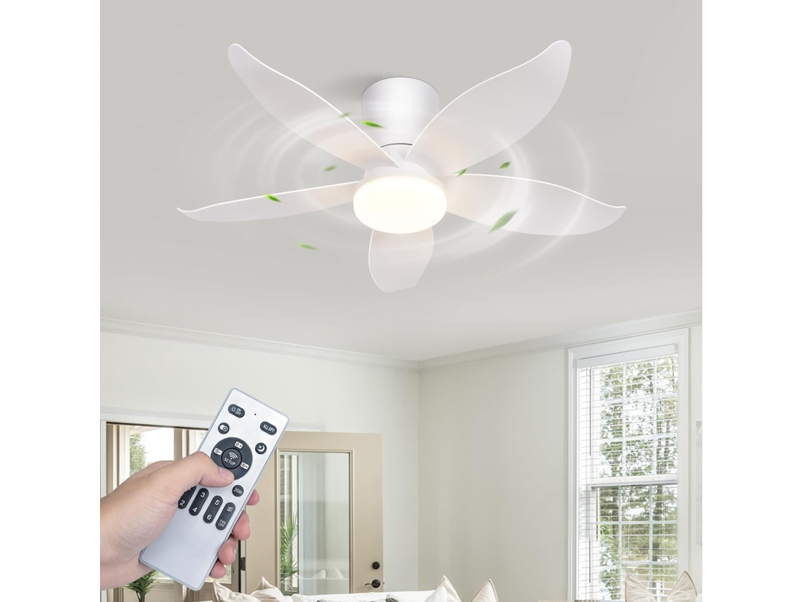 Ventoinha de Teto com Luz Led 5 Pás NETTLIFE