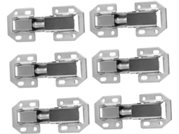 Conjunto De 6 Dobradiças Aço Para Armários, Fáceis Instalar,